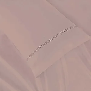 Jogo de Cama Niazitex Percal Soft 300 Glamour Casal Rose 4 Peças