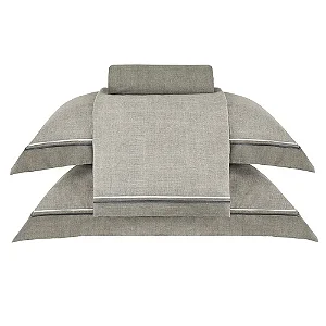 Jogo de Cama Buddemeyer Vision Orion Queen Estamapado Chumbo 4 Peças 300 Fios