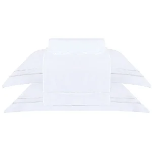 Jogo de Cama Buddemeyer Sublime King Branco Ponto Cheio Pérola 4 Peças 300 Fios