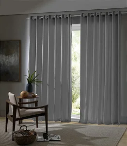 Cortina Bella Janela Rustica 300X170 Salta Cinza Escuro
