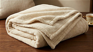 Cobertor Camesa Neo Flannel 600 Solteiro 150X220 Off White