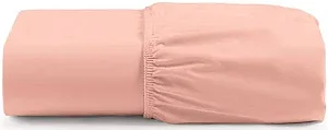 Lençol Avulso Com Elastico Premium Linea 180 Fios Casal 138X188 Rosa Claro 100% Algodão