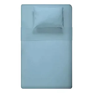 Jogo De Cama Estamparia Premium Plus Solteiro Des 7826 Azul 100%Algodão 3 Peças