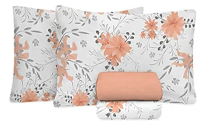 Jogo Cama Estamparia Premium Plus Casal Desenho 7789 Salmao