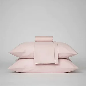 Jogo Cama Est Premium Plus King 100% Algodão Des 7937 Rosa Claro 4 Peças