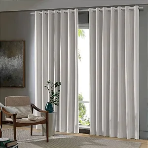 Cortina Bella Janela Blackout Tecido 540X270 Comfort Natural