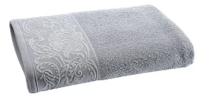 Toalha Banho Fatex Louise 70 X 140 Cinza 100%Algodão