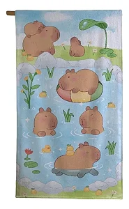 Toalha De Banho Dohler Velour Estampado 70X 130 Capivara 100% Algodão