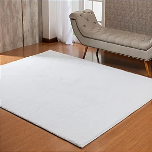 Tapete Niazitex Pele Albany Pratik 60X120 Branco