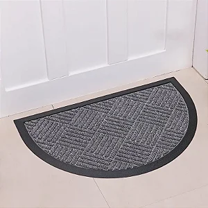 Capacho Niazitex Porta Nazca Meia Lua 40X60 Des 001 Cinza