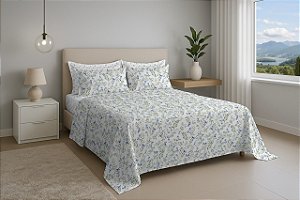 Jogo Cama Estamparia Premium Linea 180 Fios Casal Des 7957 Compose 4 Peças