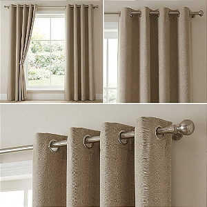 Cortina Niazitex Blackout 100% Munique 400X250 Areia