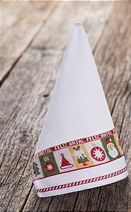 Pano de Copa Appel 45x68 Doces de Natal Branco