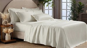 Jogo de Cama Appel Queen Millenium 1000 Fios Branco 4 Peças