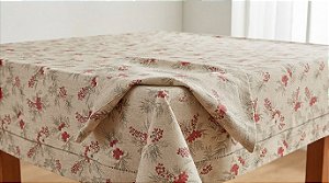 Toalha de Mesa Appel 140x140 Glamour Festive Bordo 4 Lugares