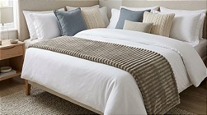 Peseira Niazitex Flannel Corduroy King 250x080 Tabaco