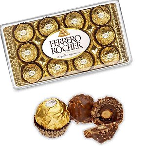Caixa de Ferrero Rocher com 12 unidades
