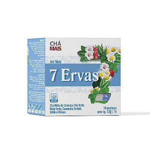 CHA 7 ERVAS / CHAMAIS - 10 SACHES / PESO: 12g