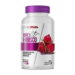 BIOFIT HIBISCO /CLINICMAIS - 60CAPS / 500mg / PESO: 30g