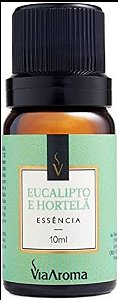VIA AROMA/Essencia-10ml-EUCALIPTO E HORTELA