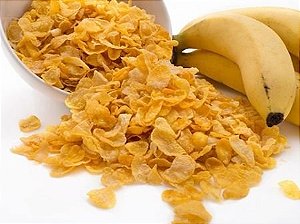 Cereal de Milho com Açúcar e Banana