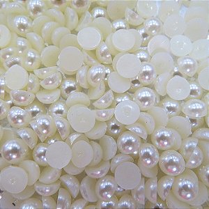 Meia Perola Abs 6 mm mm creme 25g