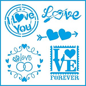 STXX-103 - STENCIL - SELOS DE AMOR/LOVE