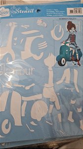 STR-024- STENCIL -GLAMOUR