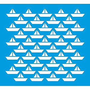 STM-411 - STENCIL MÉDIO - BARCOS