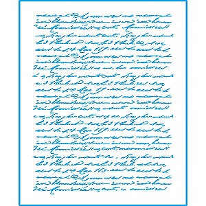 STME-002 - STENCIL - TEXTO MANUSCRITO