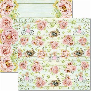 SC-635-Brisa 2 - Papel para Scrapbook Dupla Face