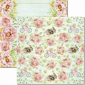 SC-635-Brisa 2 - Papel para Scrapbook Dupla Face