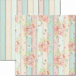 SC-641-Brisa 8 - Papel para Scrapbook Dupla Face