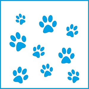 ST-X-161 - STENCIL - ESTAMPA DE PATAS