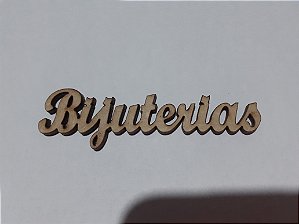 PA-005 - Palavra Bijuterias 7,5x2cm- Recorte a laser