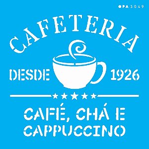 3049 Stencil Opa 14x14 Culinaria Cafeteria