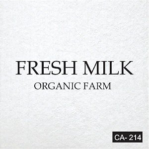 Carimbo com base de borrocha - Fresh Milk - Carimbos Artes - 16x3,9cm