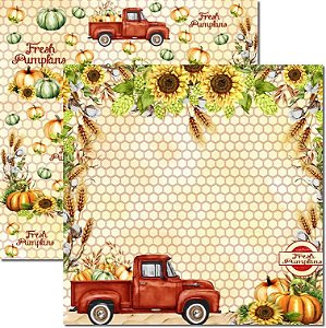 SC-685- Farm House 1 - Papel para Scrapbook Dupla Face