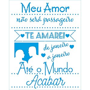 STR-230 - Stencil Retangular - Amor
