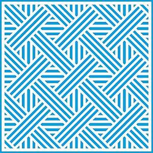 STXX-080 -Stencil 20x20cm - Estampa Geométrica Entrelaçada