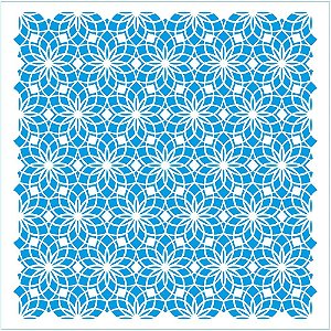 STXX-211- Stencil 20x20cm - Textura Mandala Cobogó