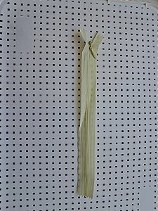 Ziper -  Fecho Nylon tipo invisível 20cm amarelo