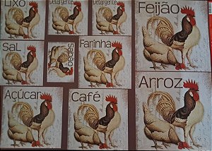 LD-0863 - PAPEL PARA DECOUPAGE - Galinha fundo claro
