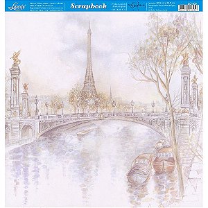 SD-0960 - SCRAP DUPLA FACE - PAISAGEM DE PARIS