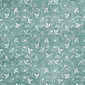 SD-1049 - SCRAP DUPLA FACE - ESTAMPA FLORAL BROCADO