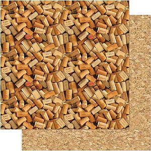 SD-0526 - SCRAP DUPLA FACE - ROLHAS DE VINHOS