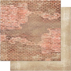 SD-0589 - SCRAP DUPLA FACE - TIJOLOS/JORNAL
