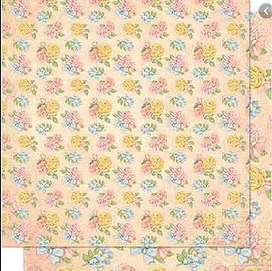 SD-0636- SCRAP DUPLA FACE - ROSAS