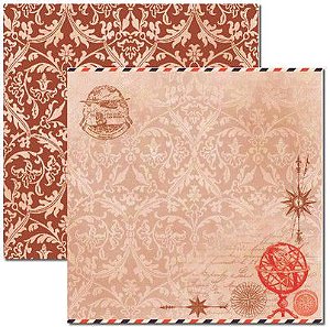 SC-283 Viagem 2 - Papel para Scrapbook Dupla Face