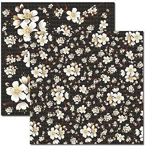SC-334 Oriental 5 - Papel para Scrapbook Dupla Face